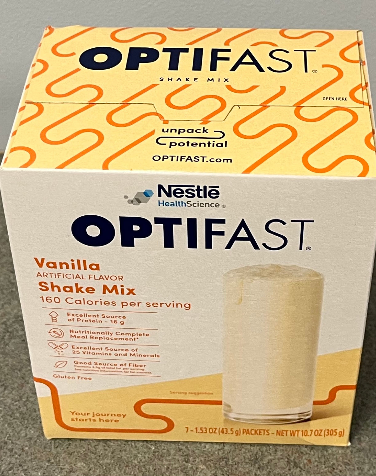 OPTIFAST® Shake Mix (1 box contains 7 packets.)